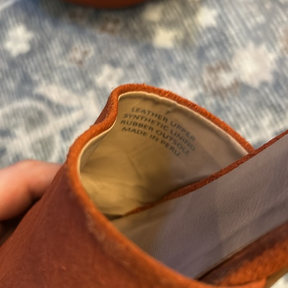 Rust Colored ABLE Suede Slides - Picture 4 of 4